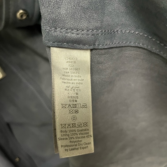 John Varvatos Izzy goat suede Jacket. Size EU 44 USA 34 Small BNWT $698 - Picture 12 of 16